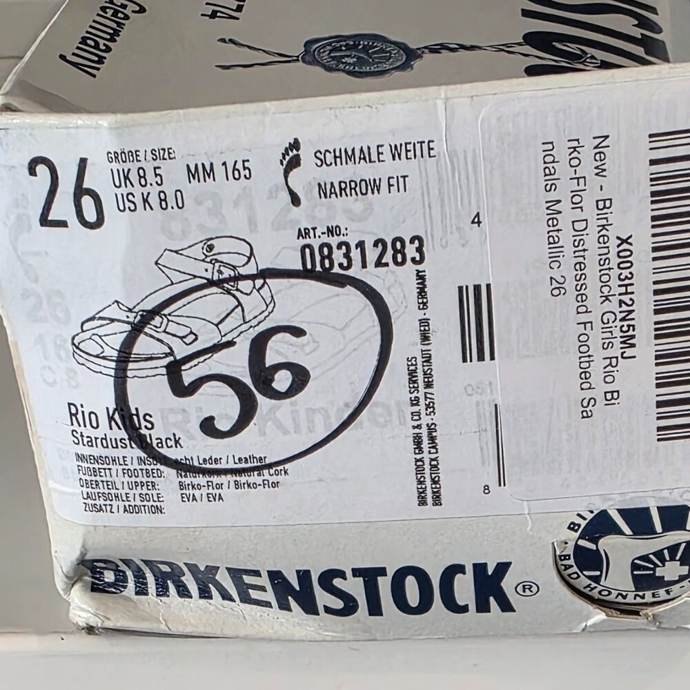 NWT: Birkenstock Rio Essentials Kids EVA Sandals - Picture 5 of 5